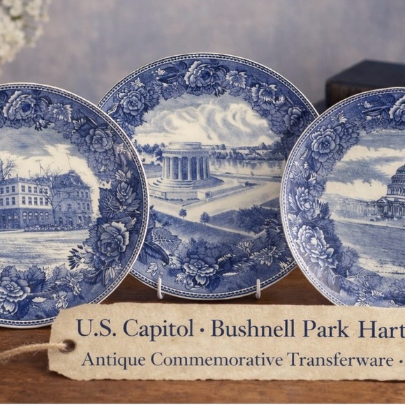 Wedgwood Other - Wedgwood Blue Transferware Decorative Plate - U.S. Capitol Commemorative